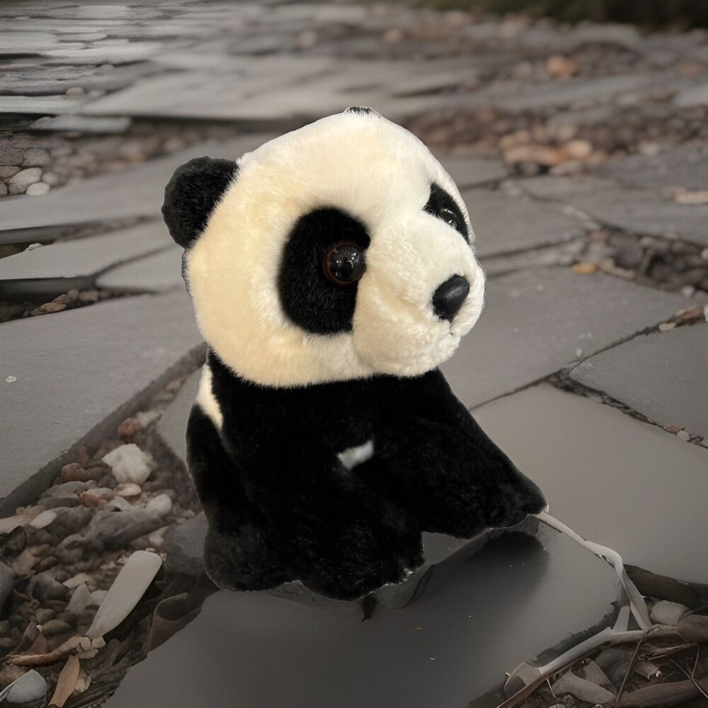 Aurora - Miyoni - 10" Panda Realistic Stuffed Animal Plush Collectible Soft Bear